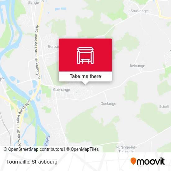 Tournaille map
