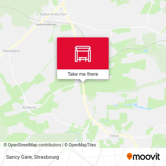 Sancy Gare map