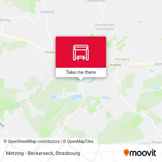 Metzing - Beckerseck map