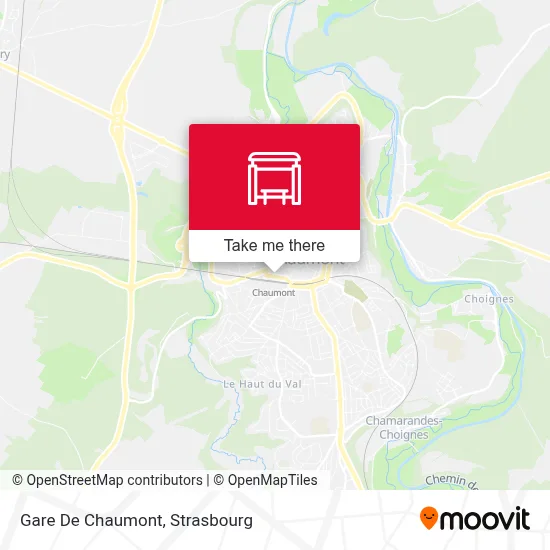 Gare De Chaumont map