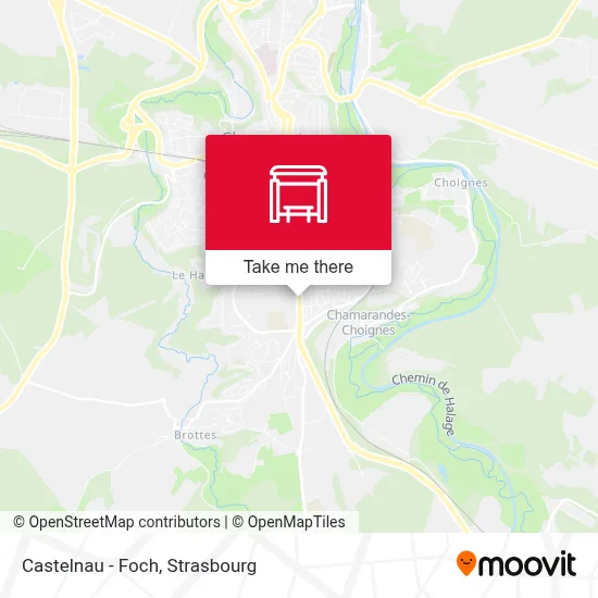 Castelnau - Foch map