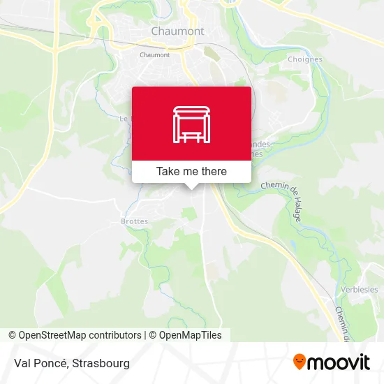 Val Poncé map