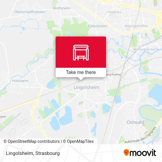 Lingolsheim map