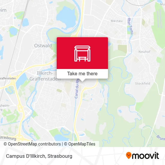 Campus D'Illkirch map