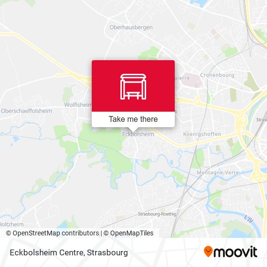 Eckbolsheim Centre map