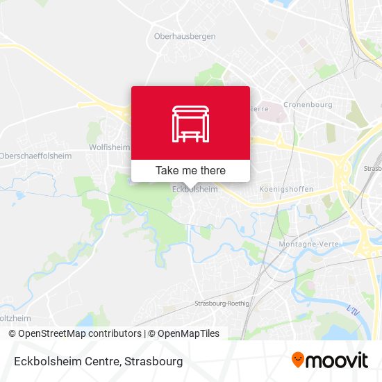 Eckbolsheim Centre map
