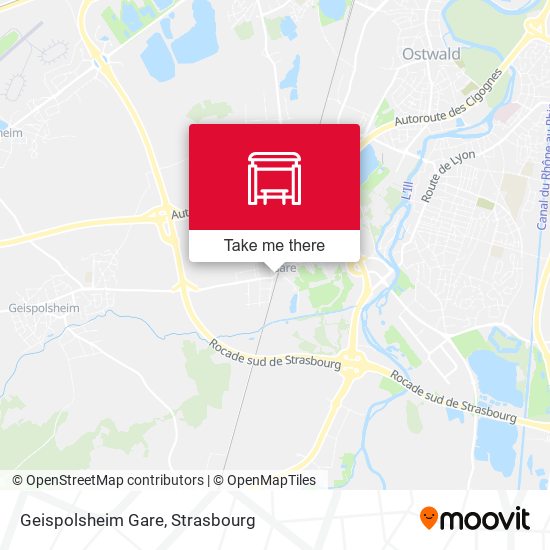 Mapa Geispolsheim Gare
