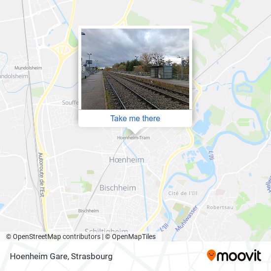 Hoenheim Gare map