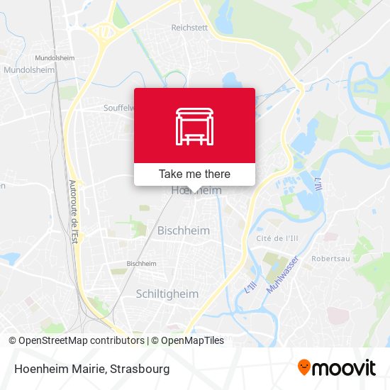 Hoenheim Mairie map