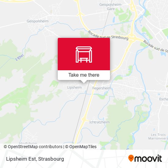 Mapa Lipsheim Est