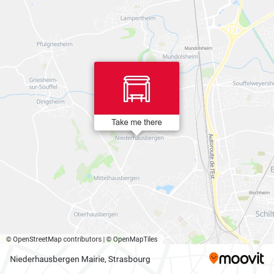 Niederhausbergen Mairie map