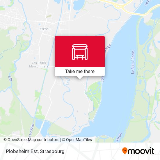 Mapa Plobsheim Est