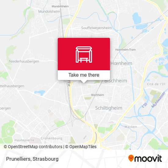 Prunelliers map