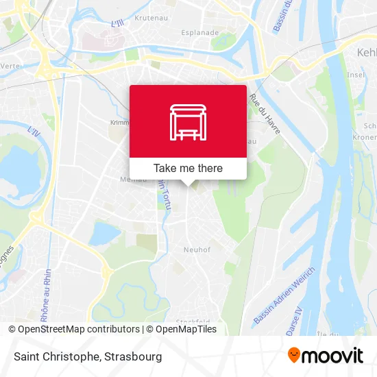 Saint Christophe map