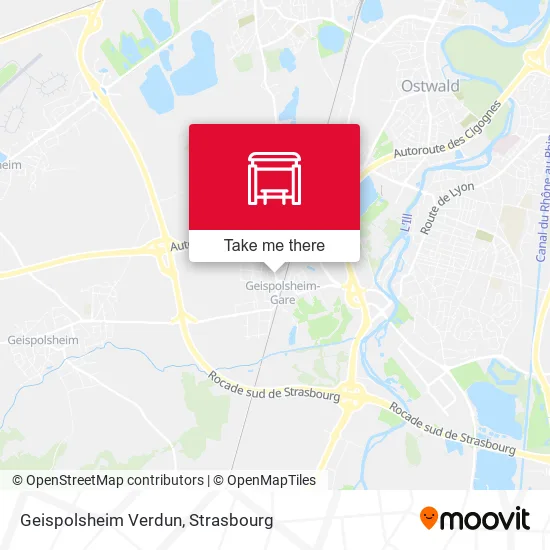 Geispolsheim Verdun map