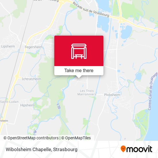 Wibolsheim Chapelle map