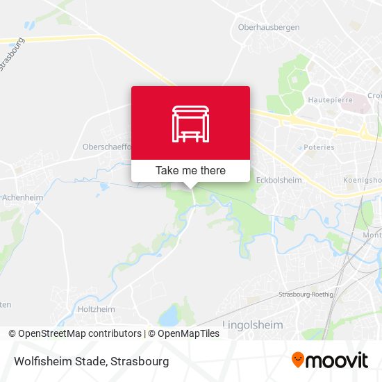 Wolfisheim Stade map