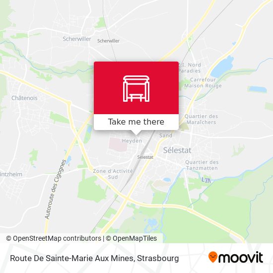 Mapa Route De Sainte-Marie Aux Mines