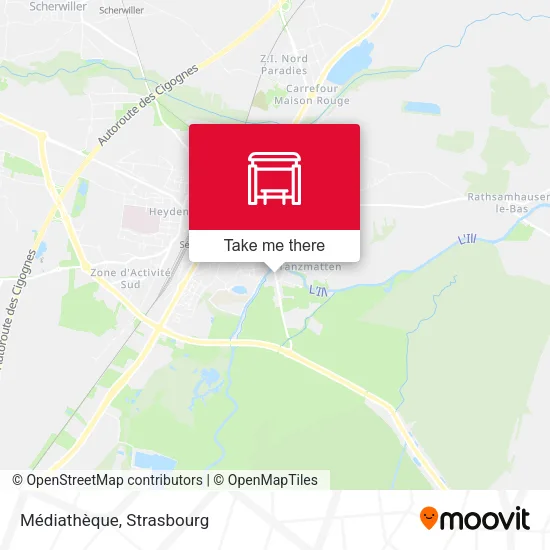 Médiathèque map