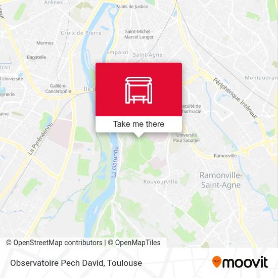Observatoire Pech David map