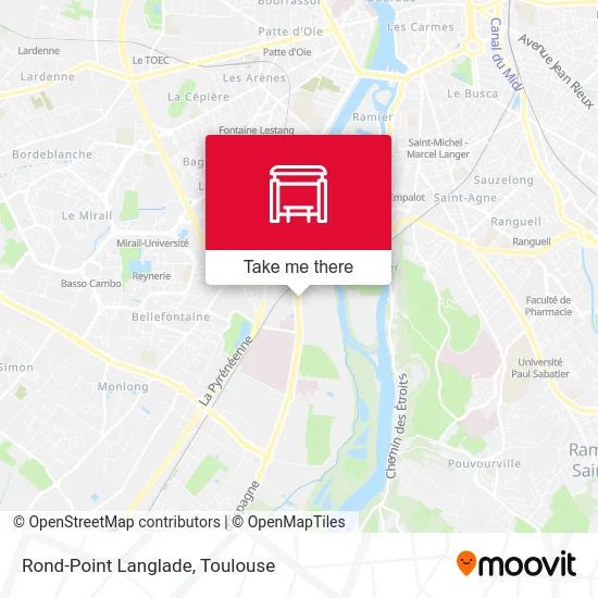 Rond-Point Langlade map