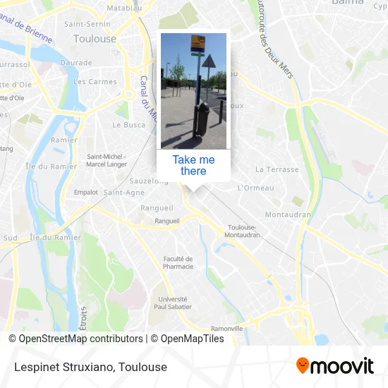 Lespinet Struxiano map