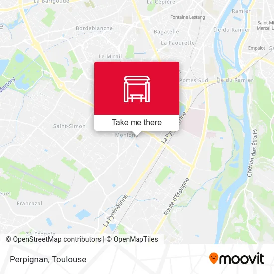 Perpignan map