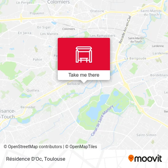 Résidence D'Oc map