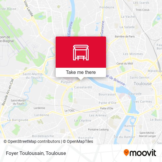 Foyer Toulousain map