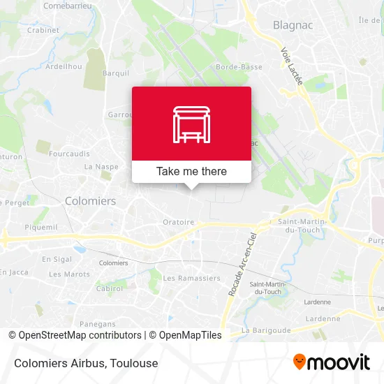 Colomiers Airbus map