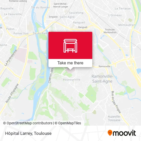 Hôpital Larrey map