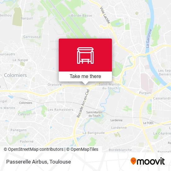 Passerelle Airbus map