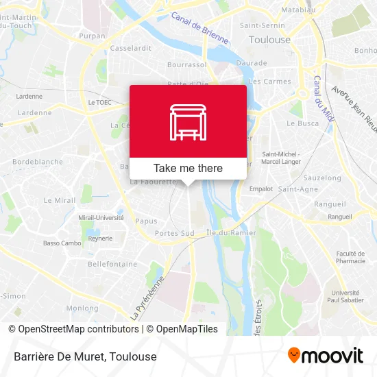 Barrière De Muret map