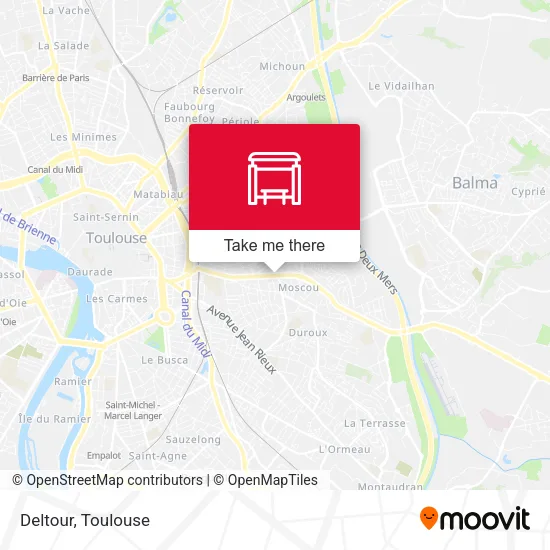 Deltour map