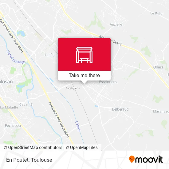 En Poutet map