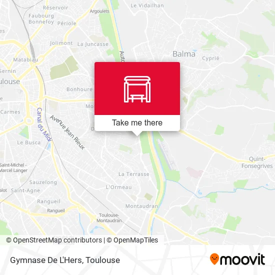 Gymnase De L'Hers map