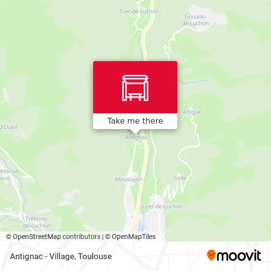 Antignac - Village map