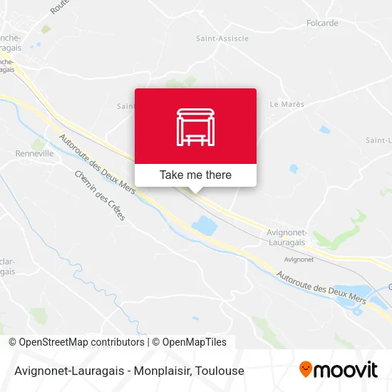 Avignonet-Lauragais - Monplaisir map