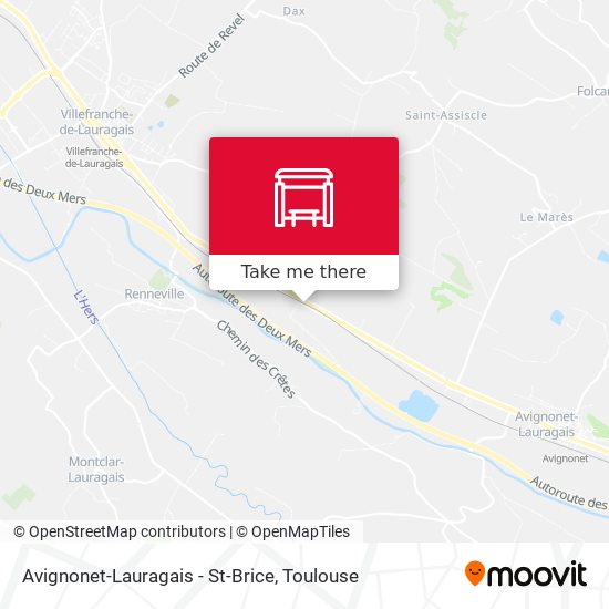 Avignonet-Lauragais - St-Brice map