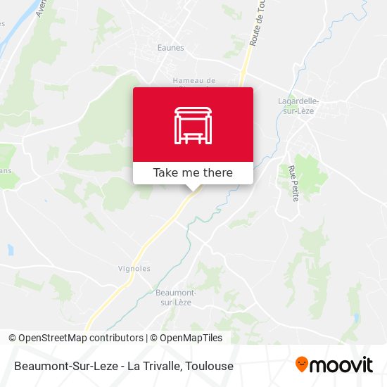 Beaumont-Sur-Leze - La Trivalle map