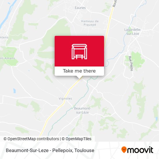 Beaumont-Sur-Leze - Pellepoix map