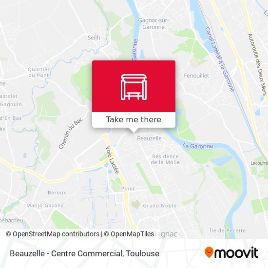 Mapa Beauzelle - Centre Commercial