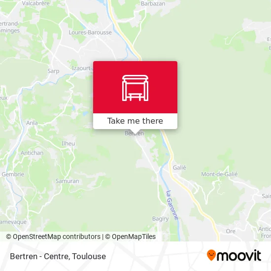 Bertren - Centre map