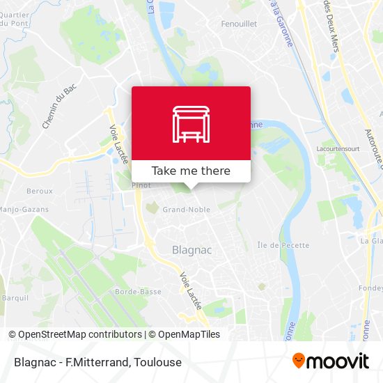 Mapa Blagnac - F.Mitterrand