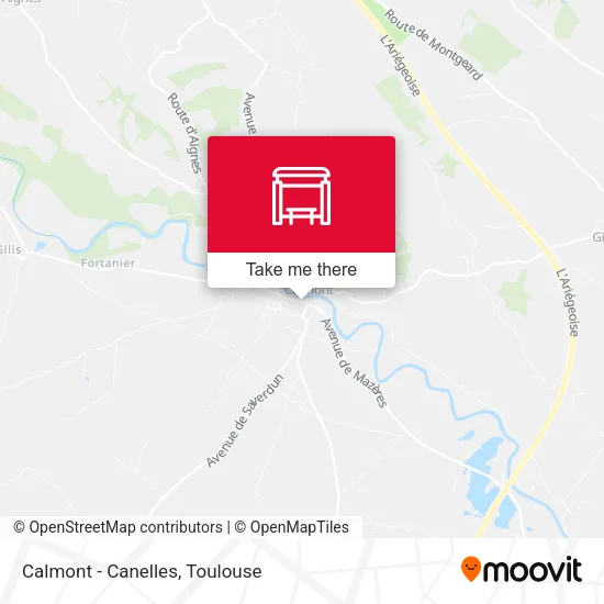 Calmont - Canelles map