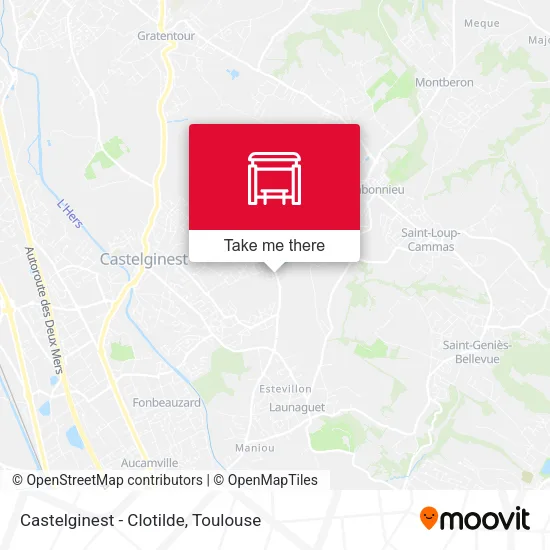 Castelginest - Clotilde map