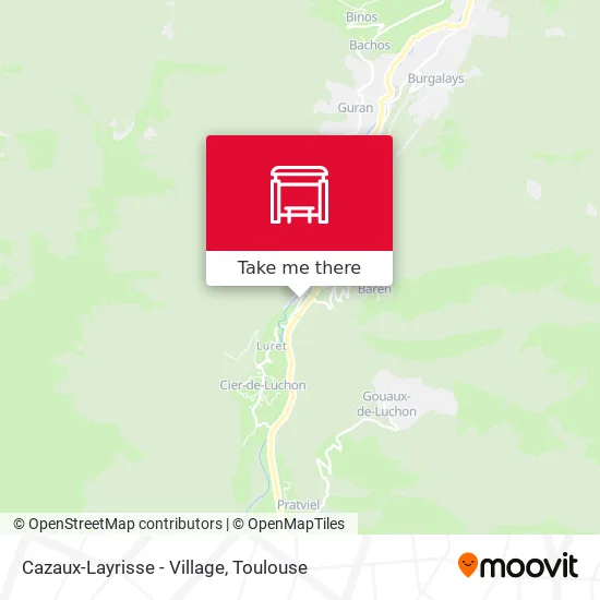 Cazaux-Layrisse - Village map