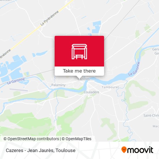 Cazeres - Jean Jaurès map