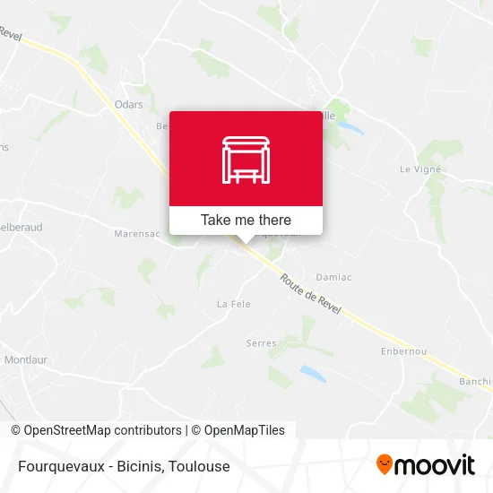 Fourquevaux - Bicinis map