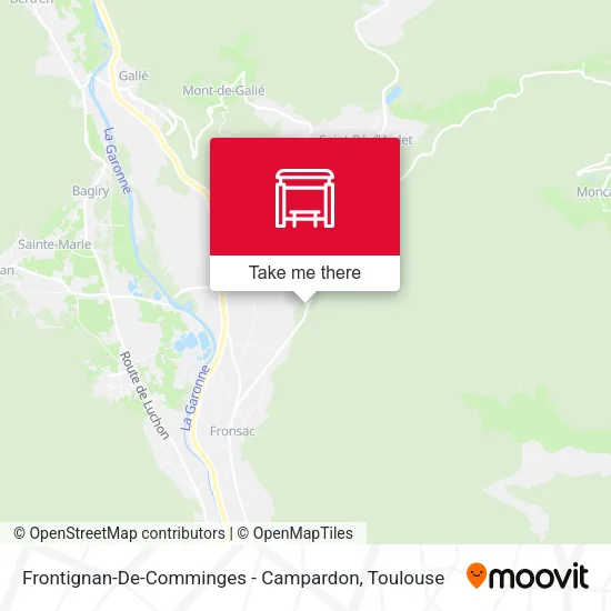 Frontignan-De-Comminges - Campardon map